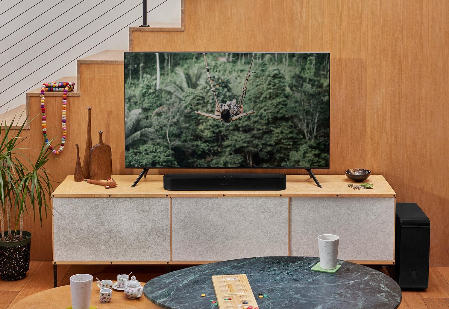 Sonos speakers and soundbar