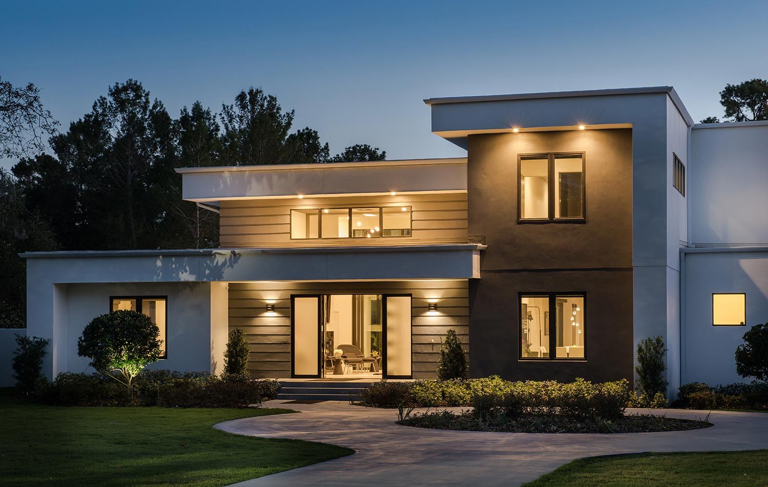 Lutron house front lighting