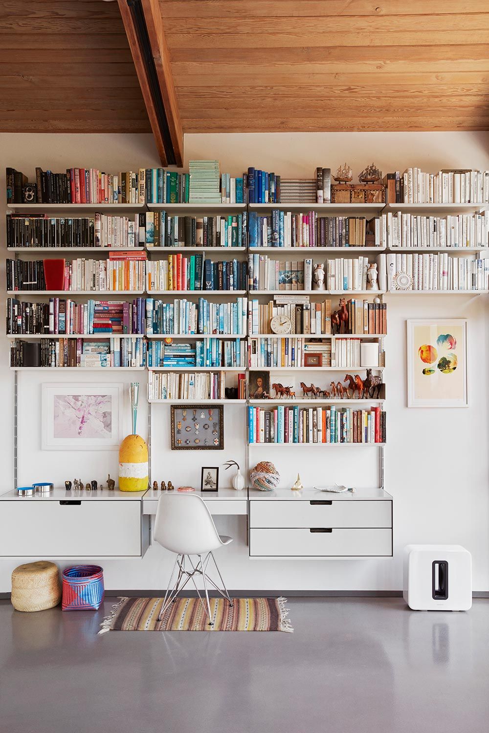 Sonos speakers in a home office
